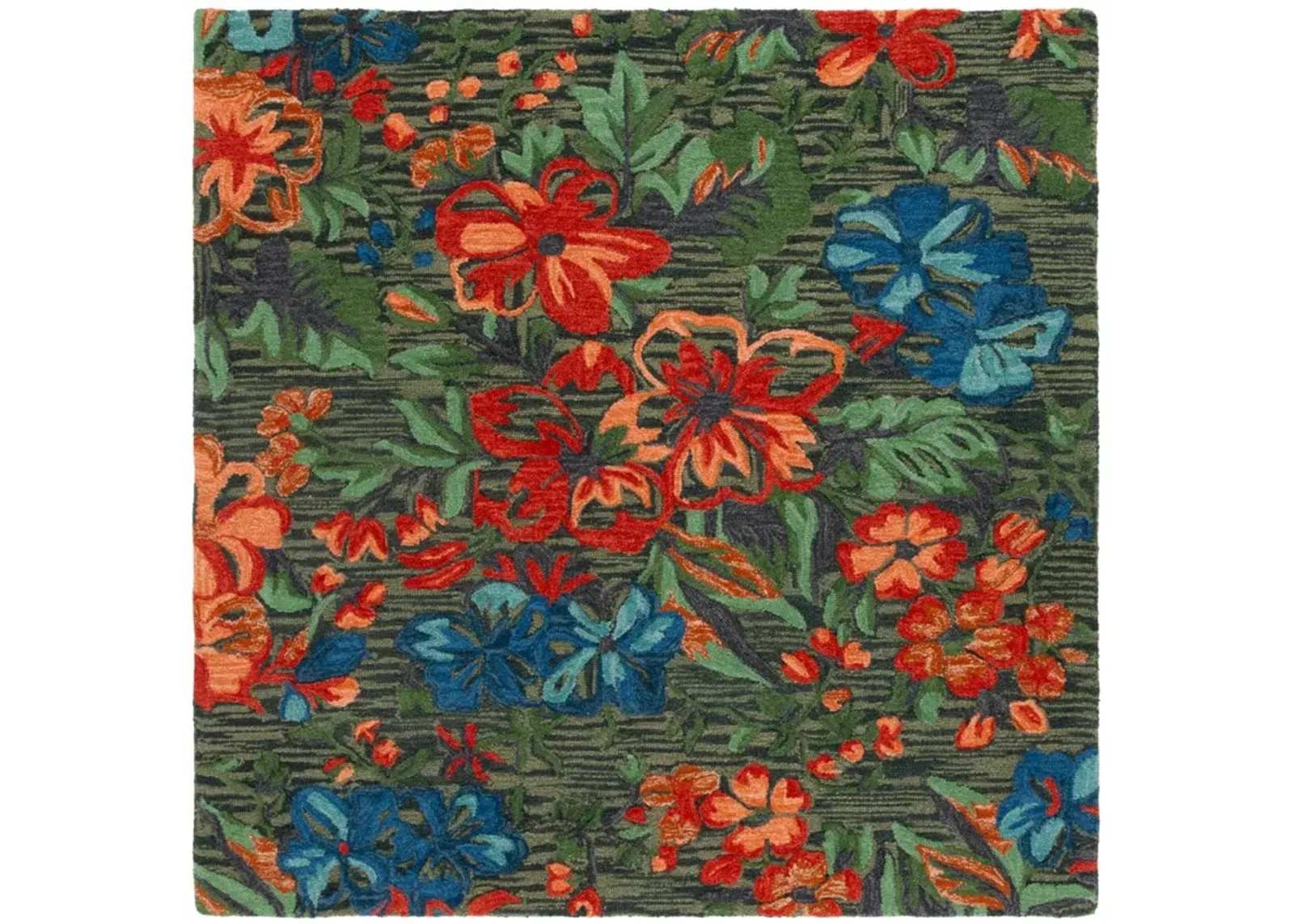 JARDIN 850 BLUE  6' x 6' Square Square Rug