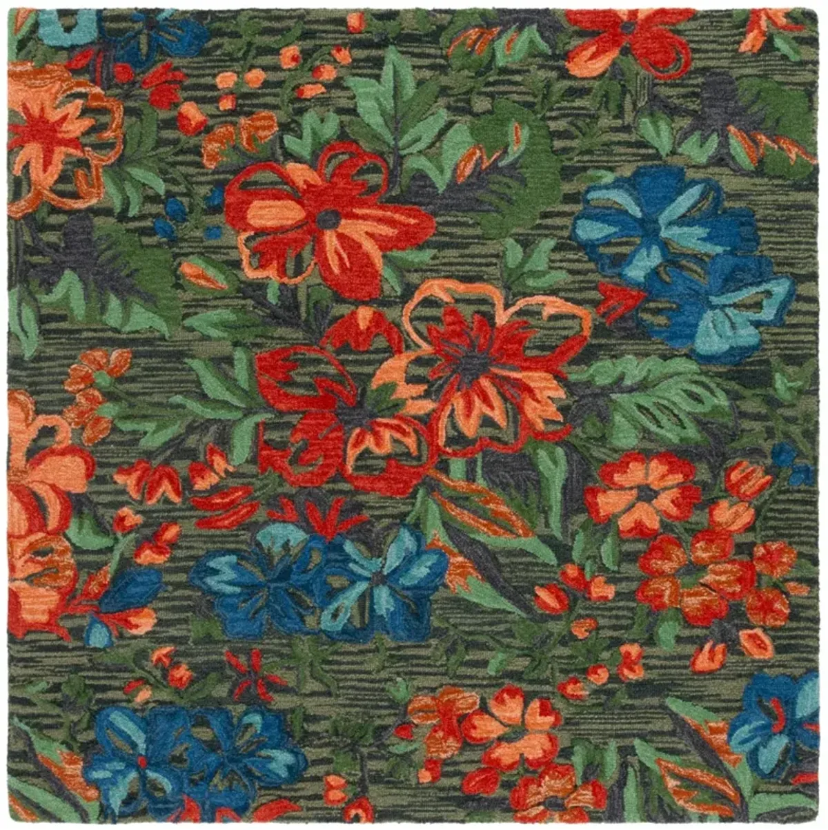 JARDIN 850 BLUE  6' x 6' Square Square Rug