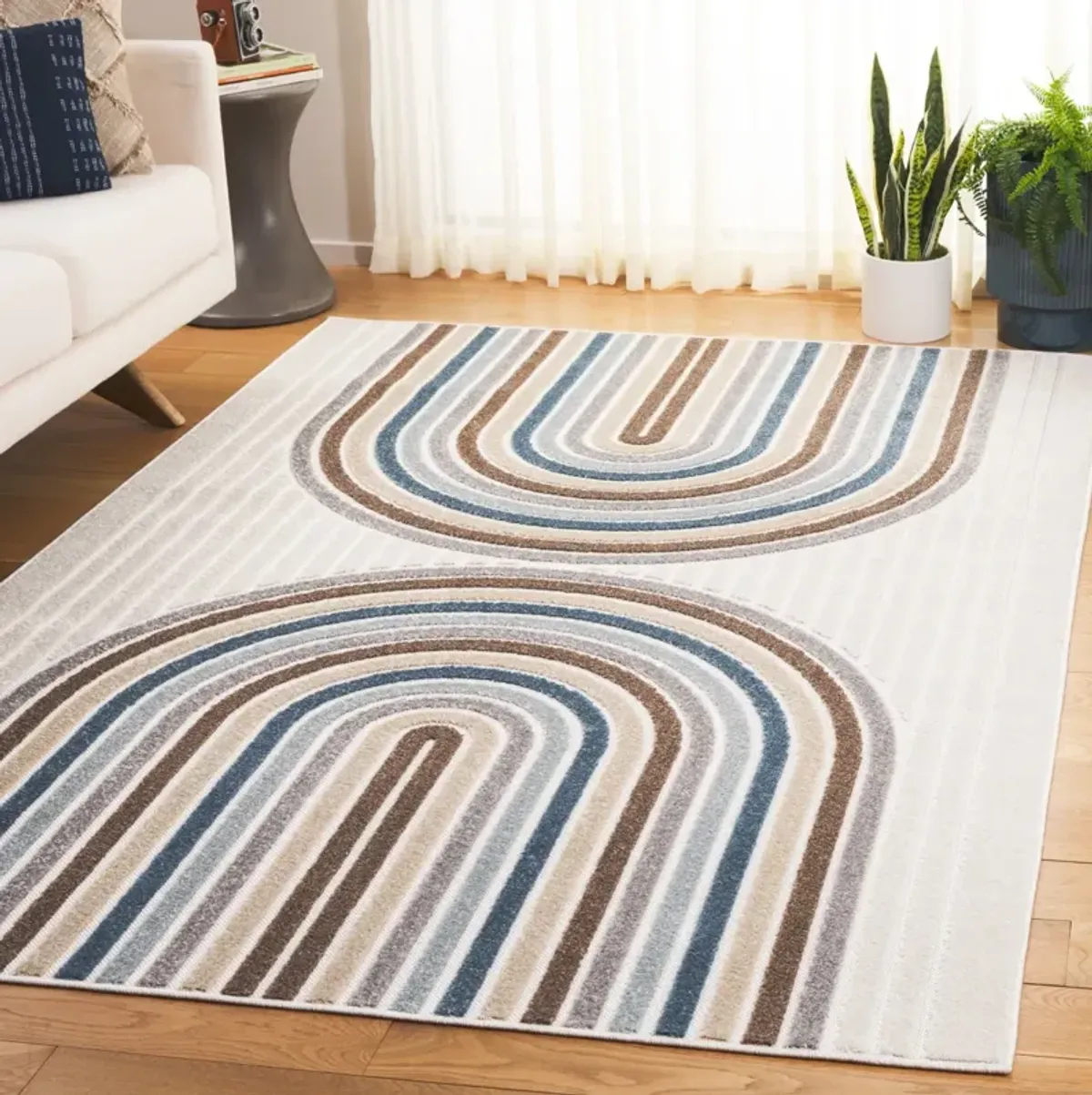 STELLA 116 IVORY  6'-7' x 6'-7' Square Square Rug