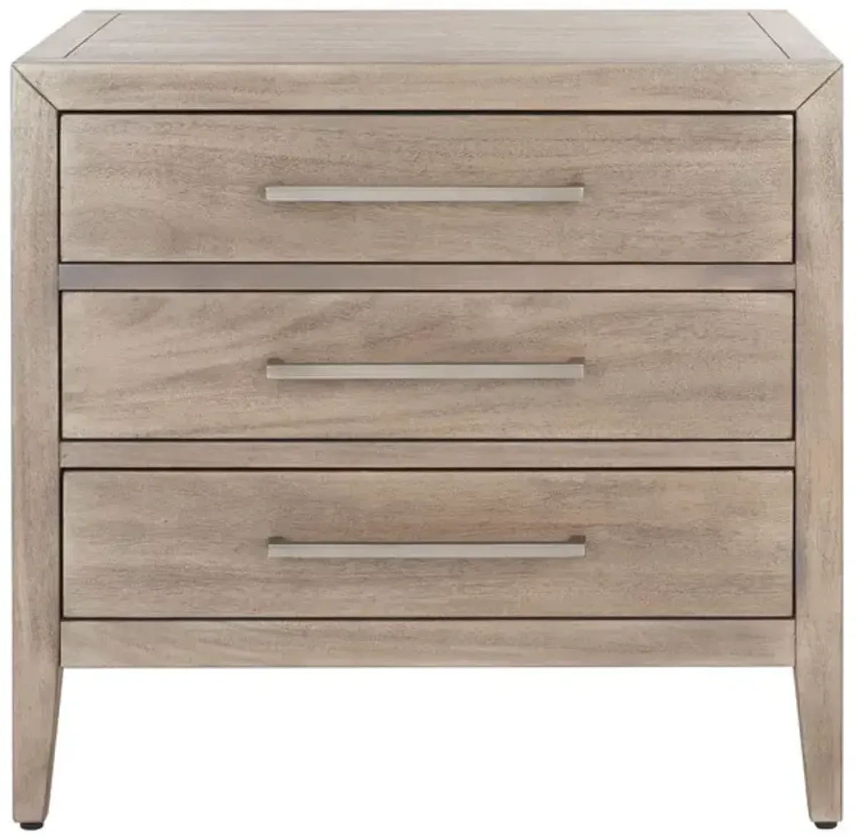 Ariella 3 Drawer Wood Nightstand