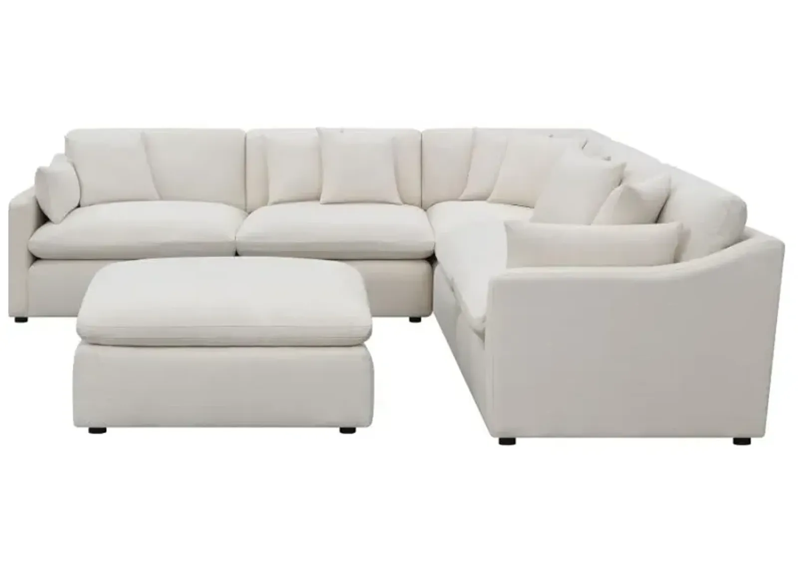 Hobson 6-Piece Reversible Cushion Modular Sectional