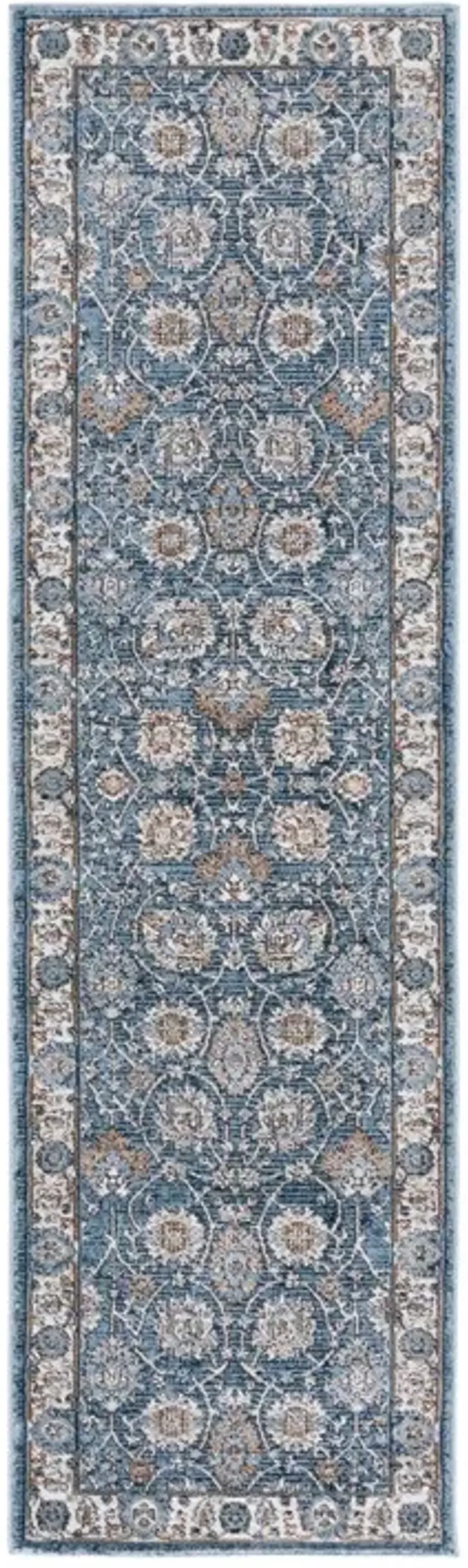 ROSEWOOD 102 Blue 2'-3' X 8' Runner Rug