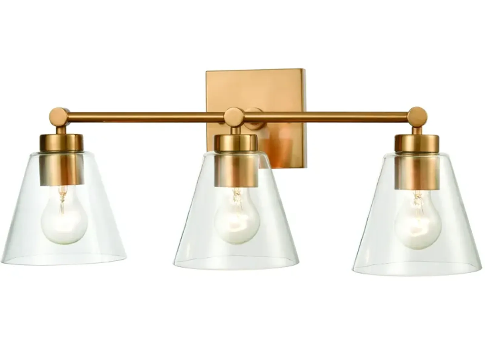 East Point 24" Wide 3-Light Vanity Light - Satin Brass