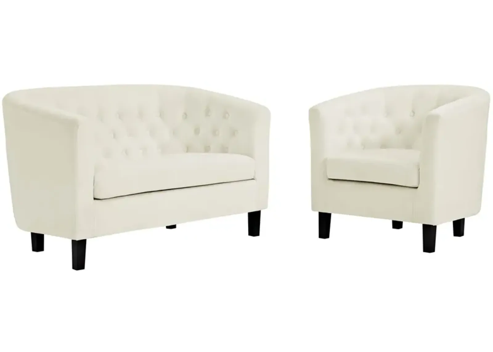 Prospect 2 Piece Performance Velvet Loveseat and Armchair Set