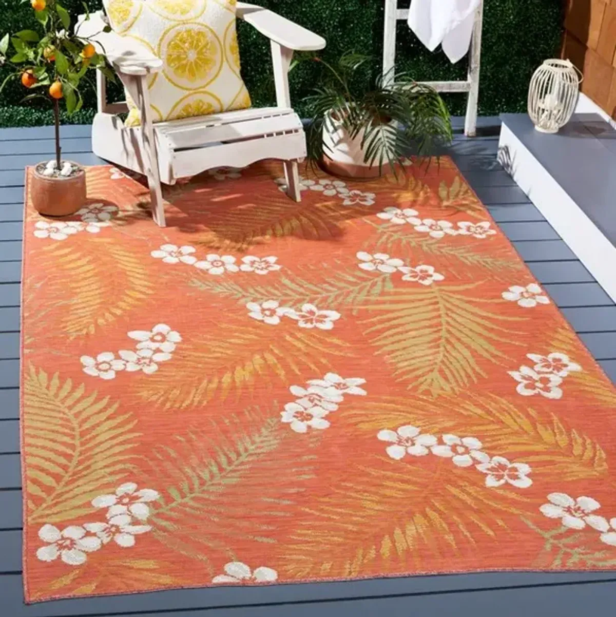 SUNRISE 675 Orange 5'-3' X 7'-7' Medium Rectangle Rug