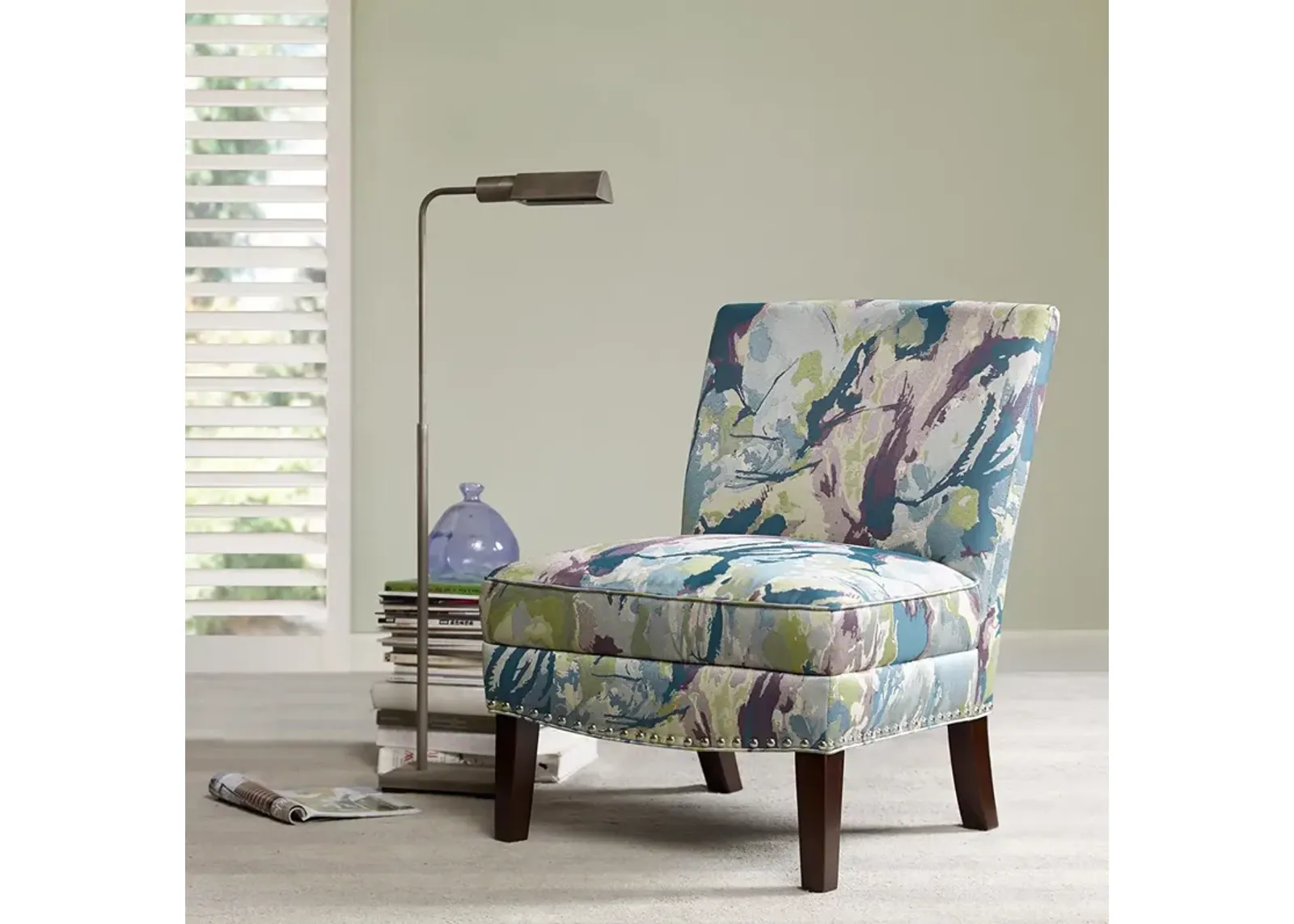 Madison Park Hayden Multi Slipper Accent Chair