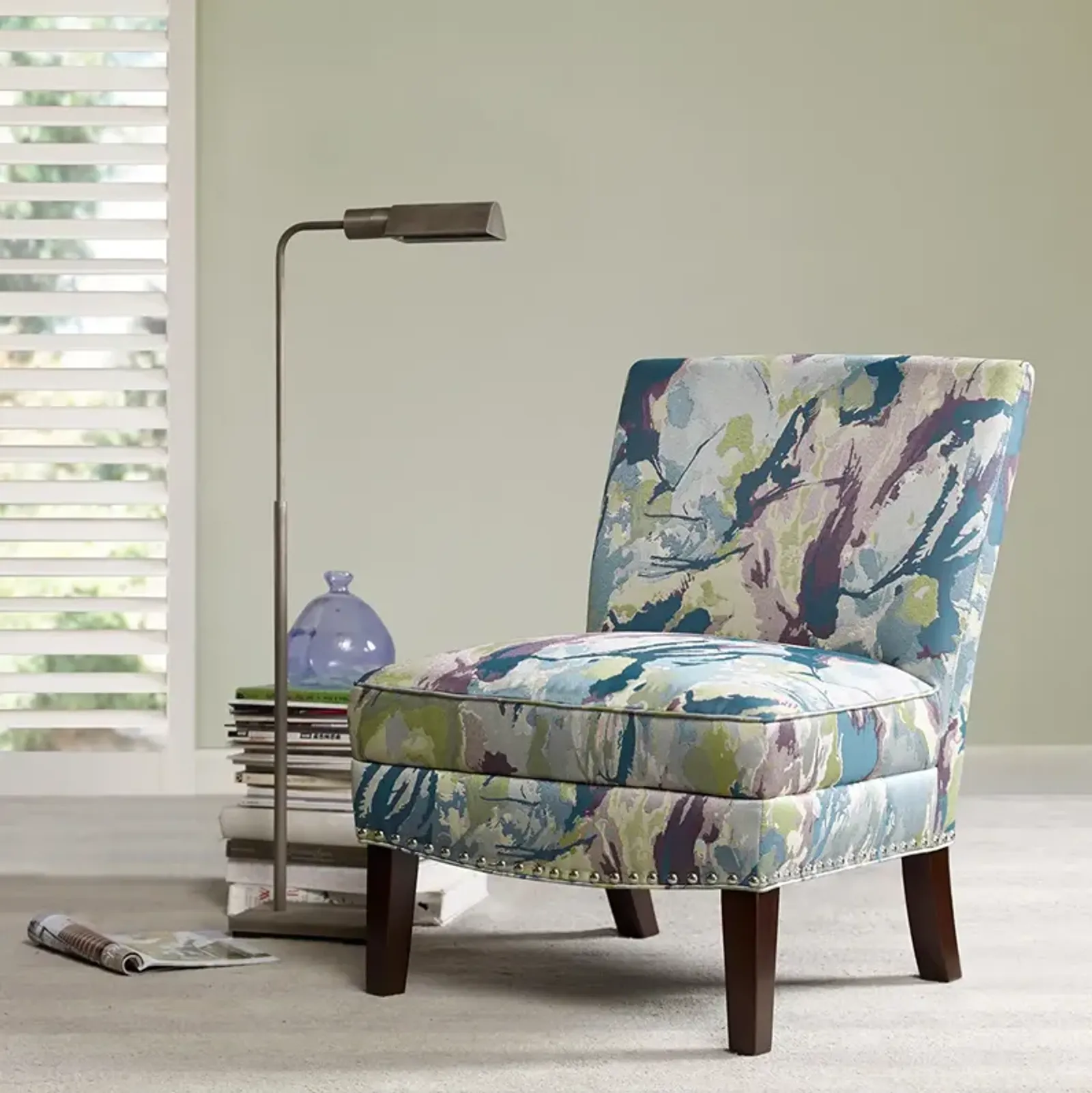 Madison Park Hayden Multi Slipper Accent Chair