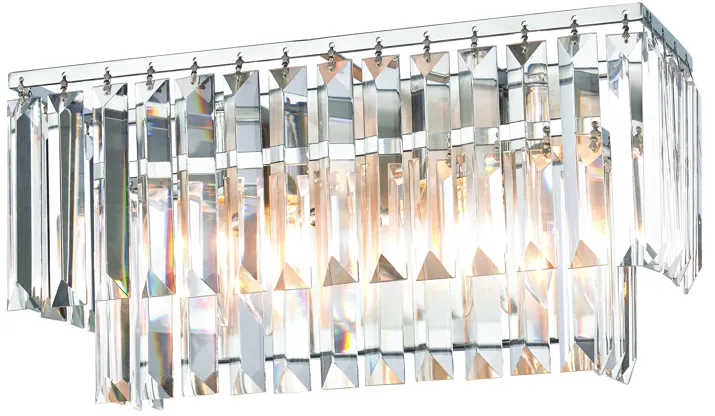 Palacial 15" Wide 2-Light Vanity Light - Polished Chrome