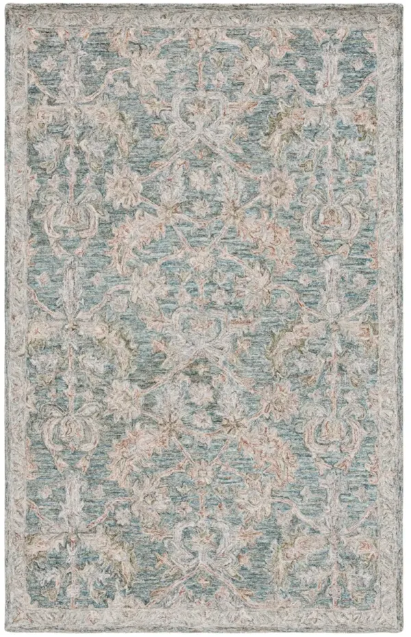 METRO 752 TEAL  5' x 8' Medium Rectangle Rug