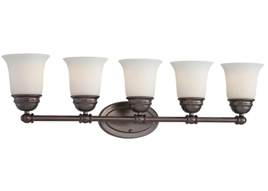 Bella 31" Wide 5-Light Vanity Light - Oiled Bronze