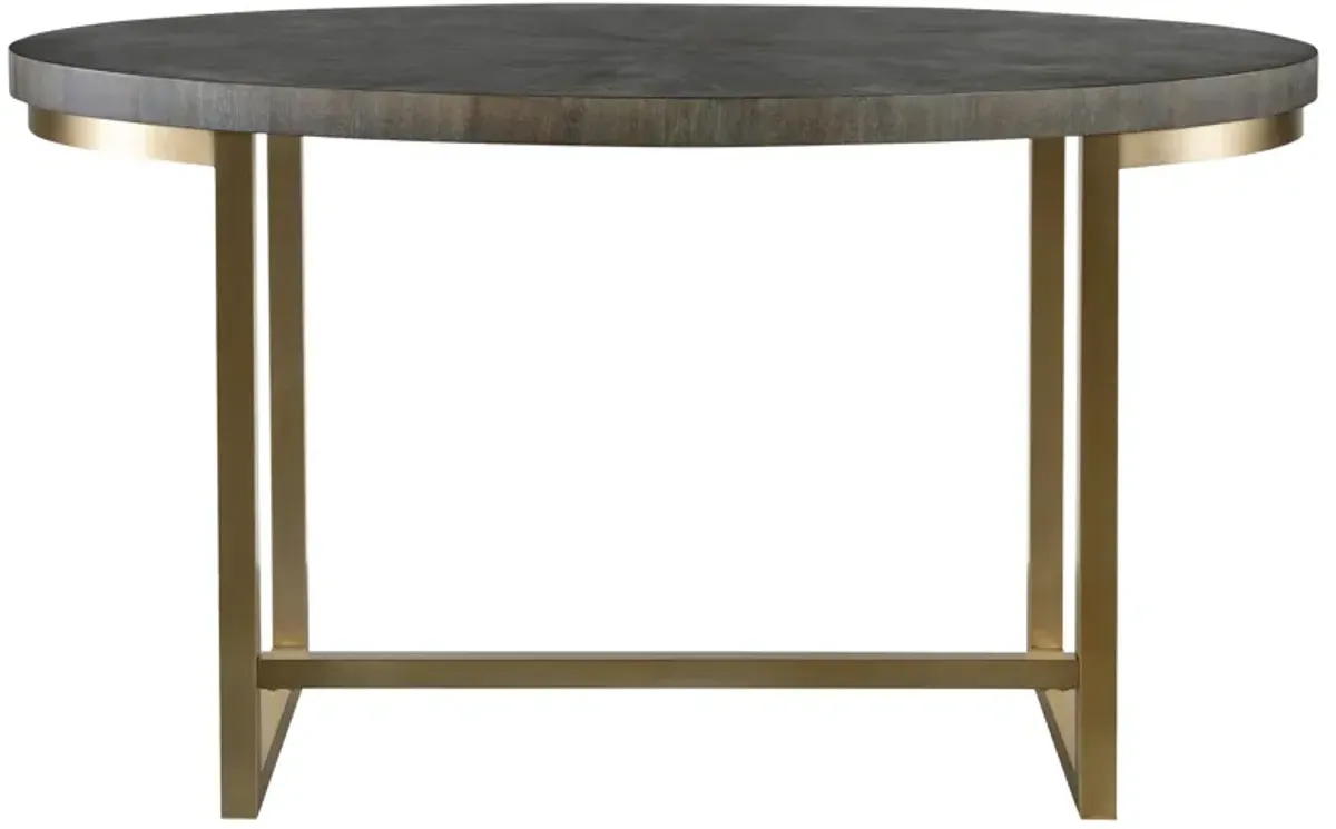 Taja Walnut Oval Desk