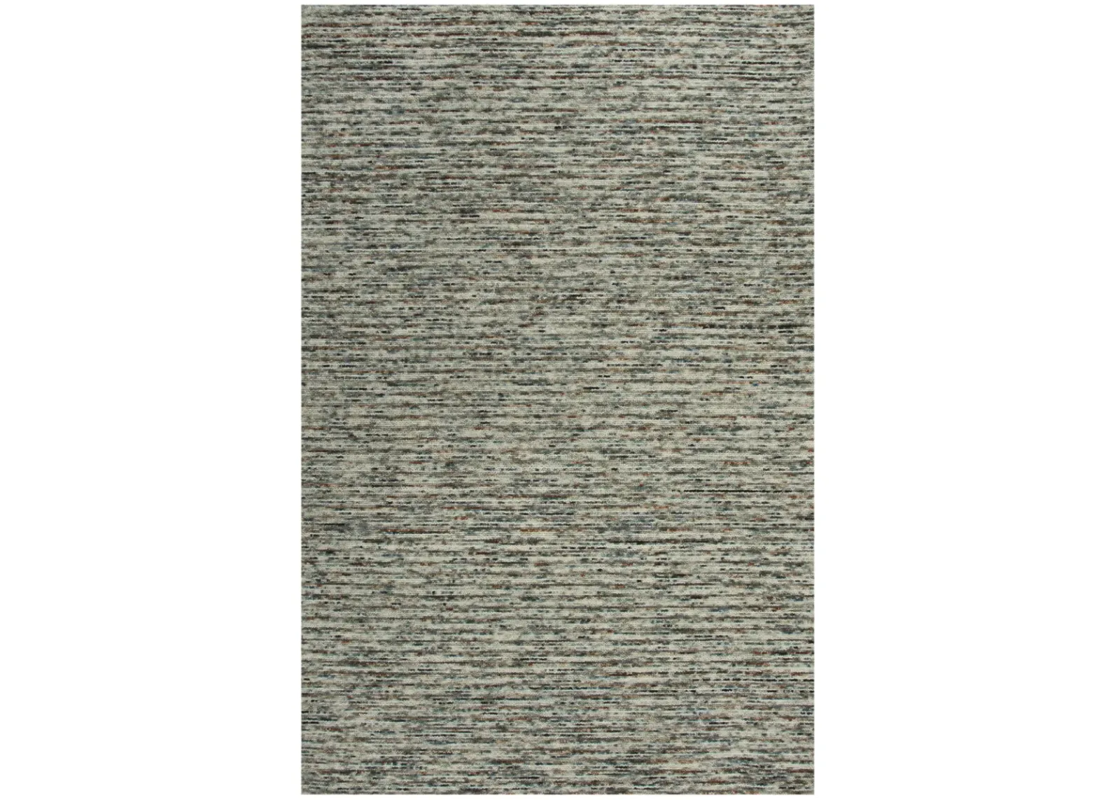 Berkshire Multi stripes Wool 7'6" x 9'6" Rectangle Rug