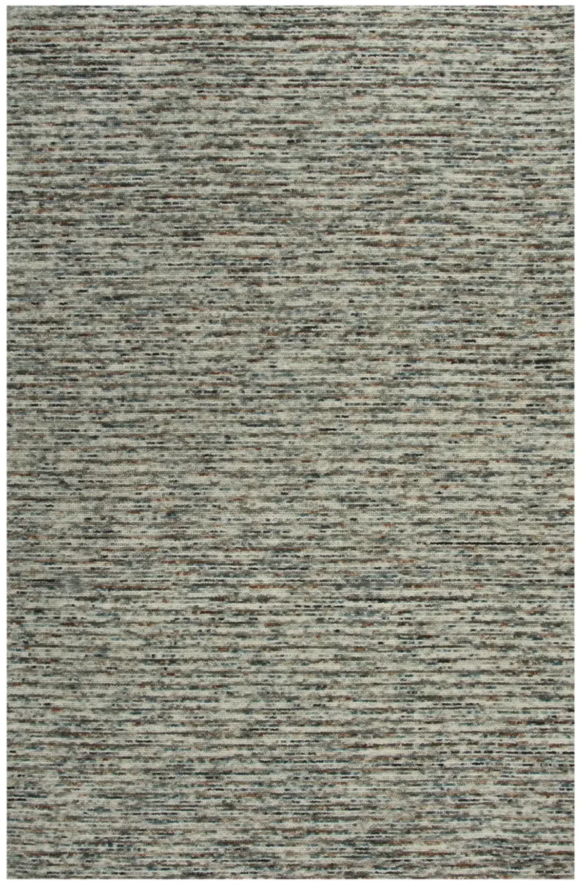 Berkshire Multi stripes Wool 7'6" x 9'6" Rectangle Rug