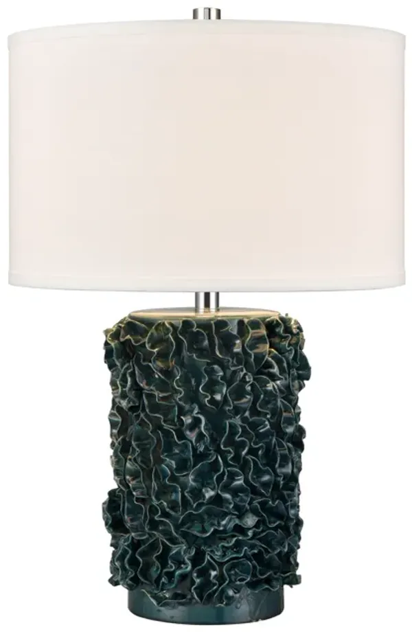 Larkin 25'' High 1-Light Table Lamp - Green Glazed