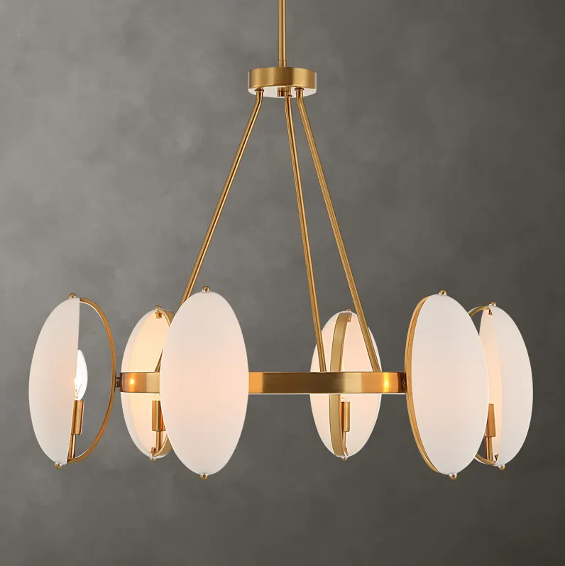 Oviform 6 Light Round Chandelier