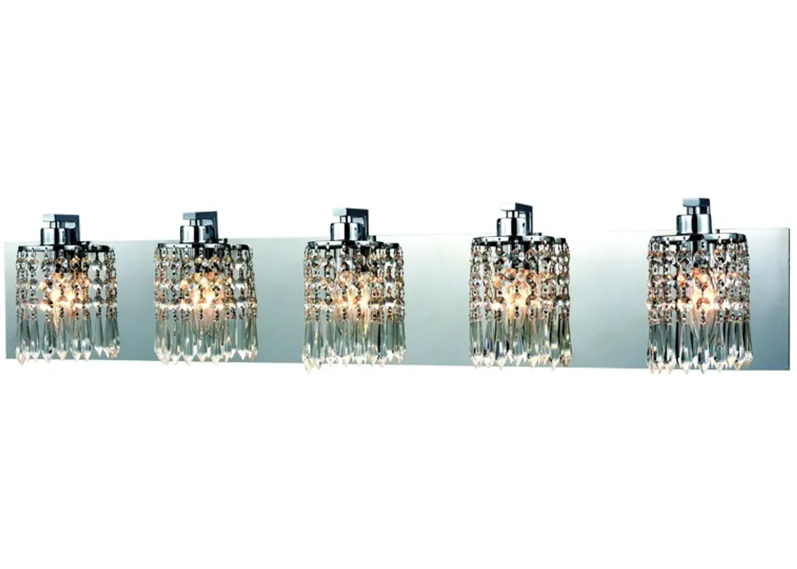 Optix 35" Wide 5-Light Vanity Light - Polished Chrome