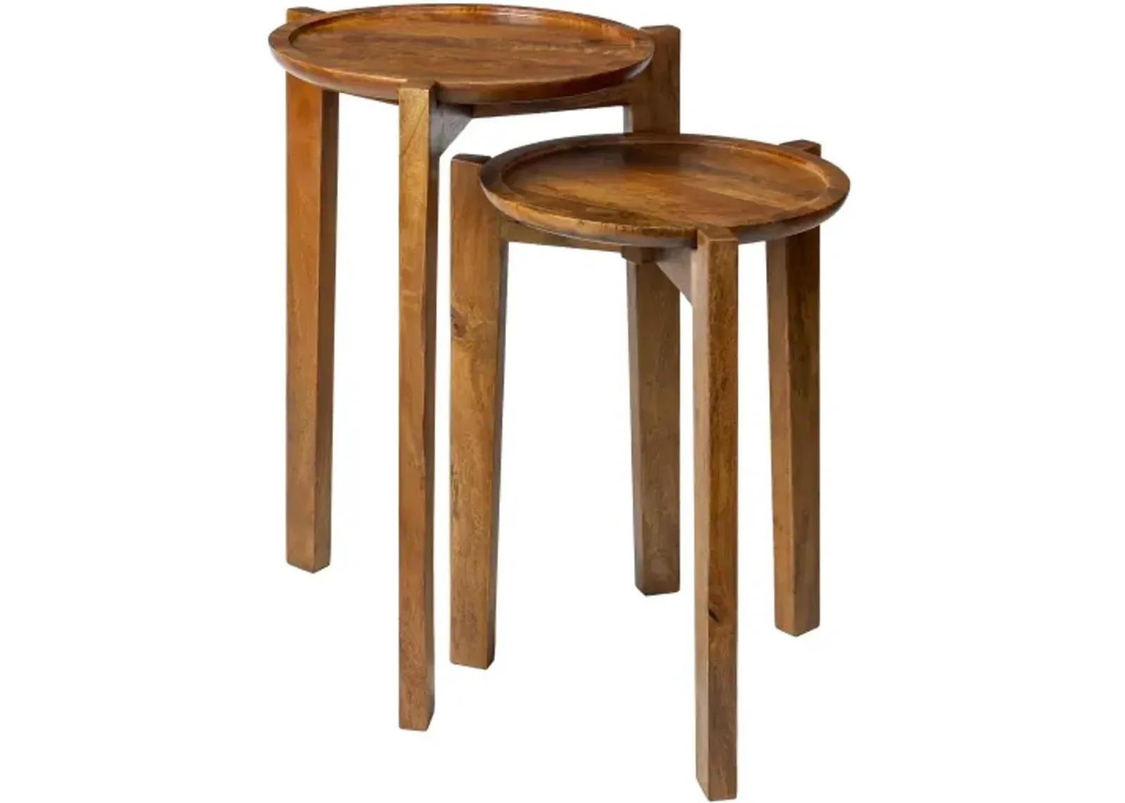 Abuja ABJ-002 24"H x 16"W x 16"D,  20"H x 12"W x 12"D End Table