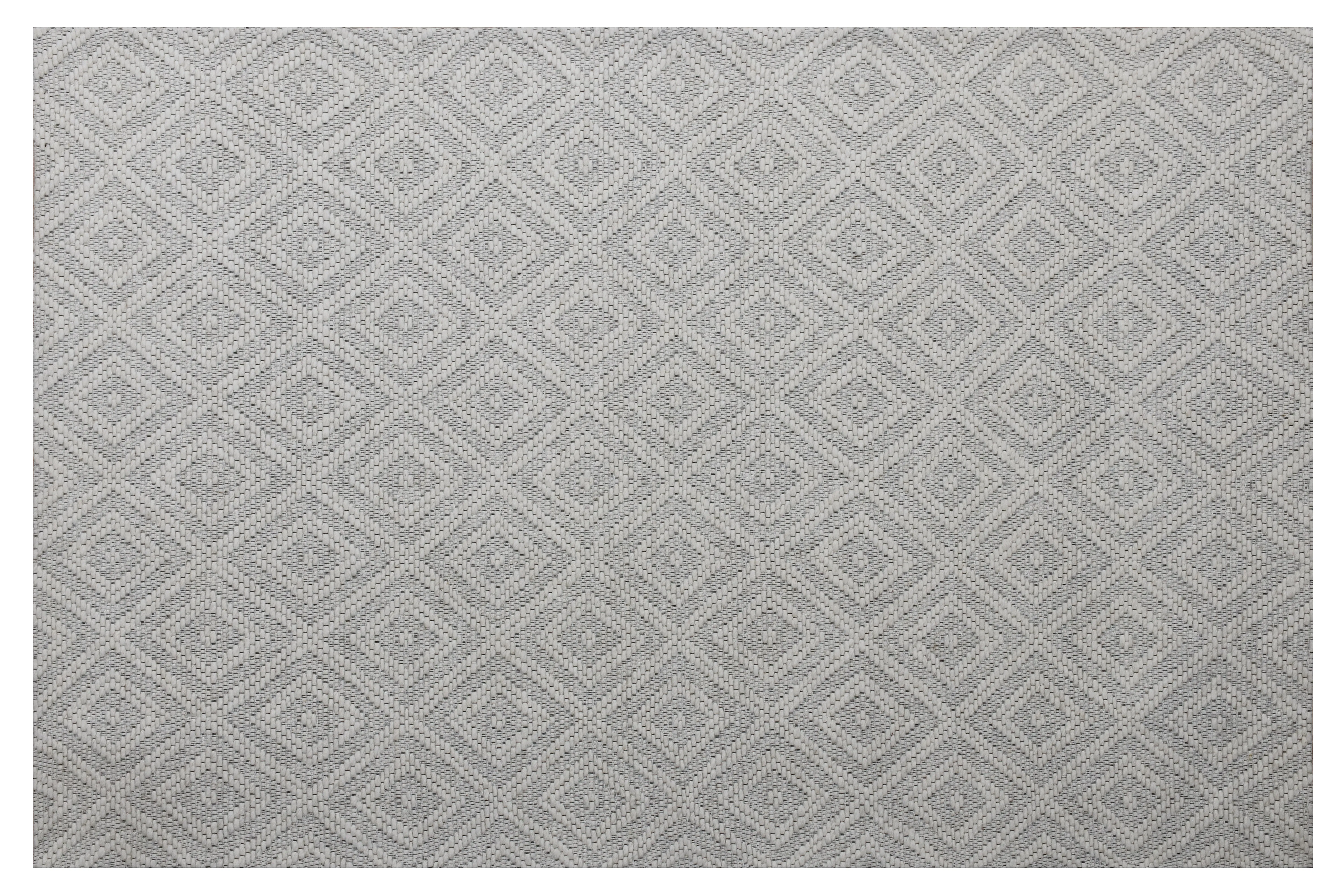 Bigen Cel Ivory Transitional Diamond Organic Wool Indoor Area Rug, 9' x 12'