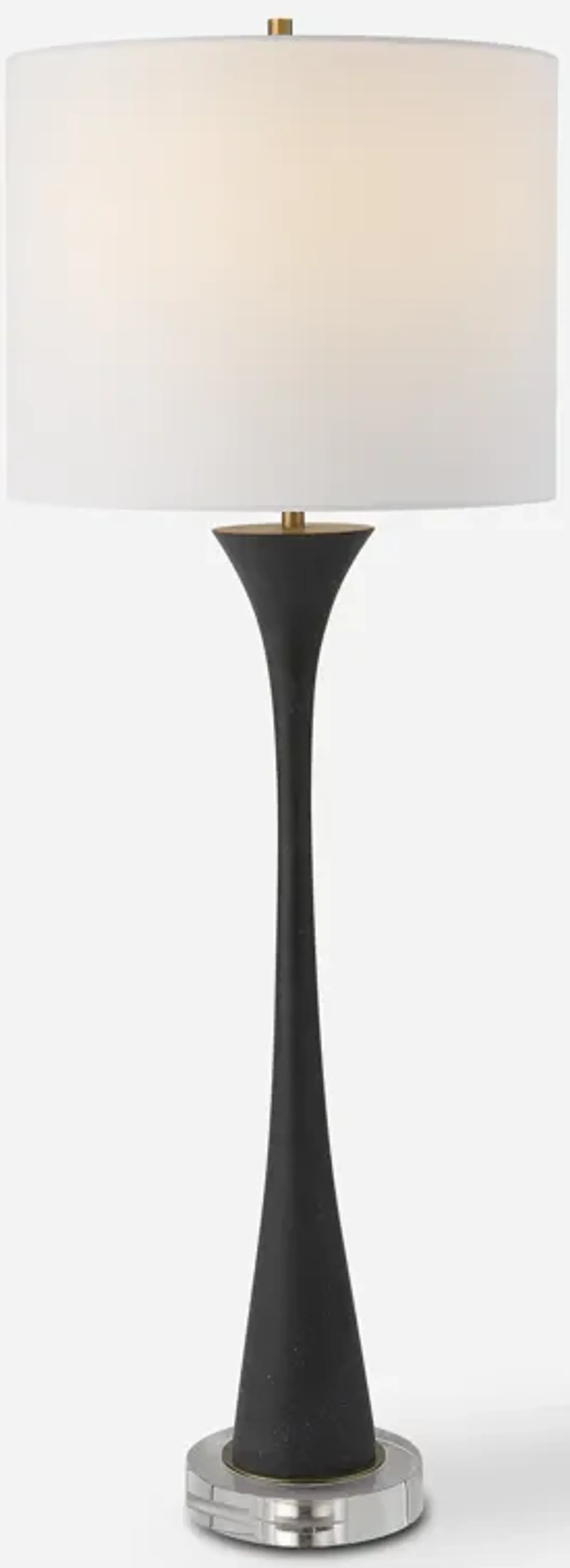 Fountain Black Stone Buffet Lamp