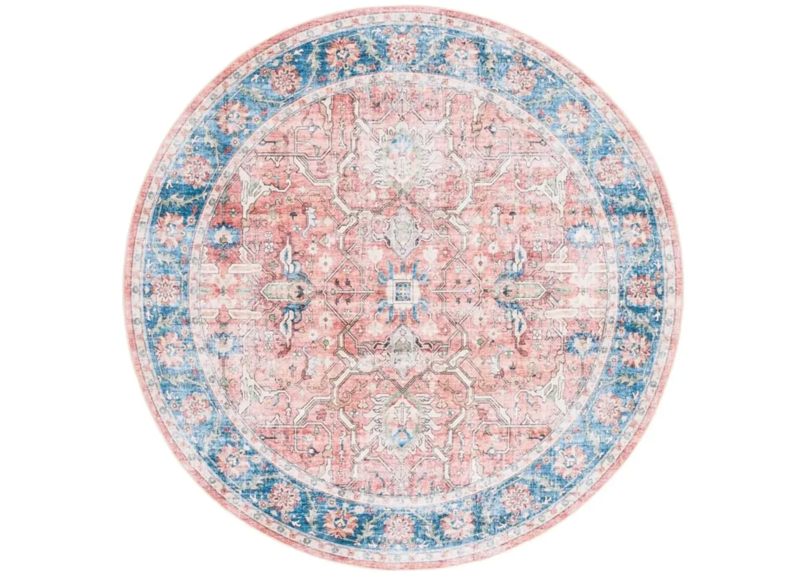 ARIZONA 559 RUST  6' x 6' Round Round Rug