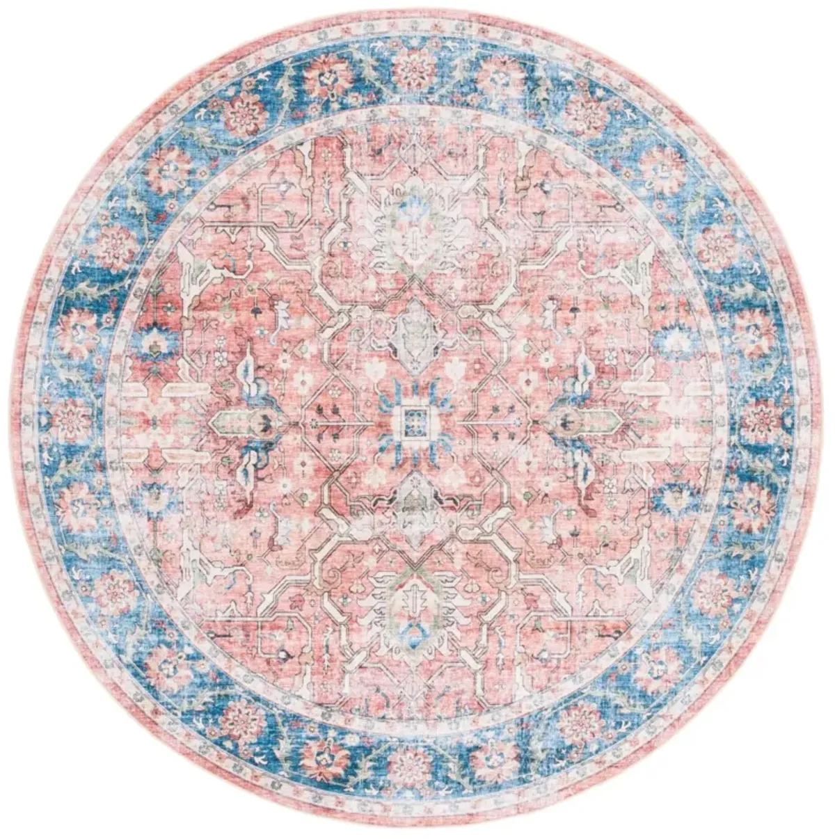 ARIZONA 559 RUST  6' x 6' Round Round Rug