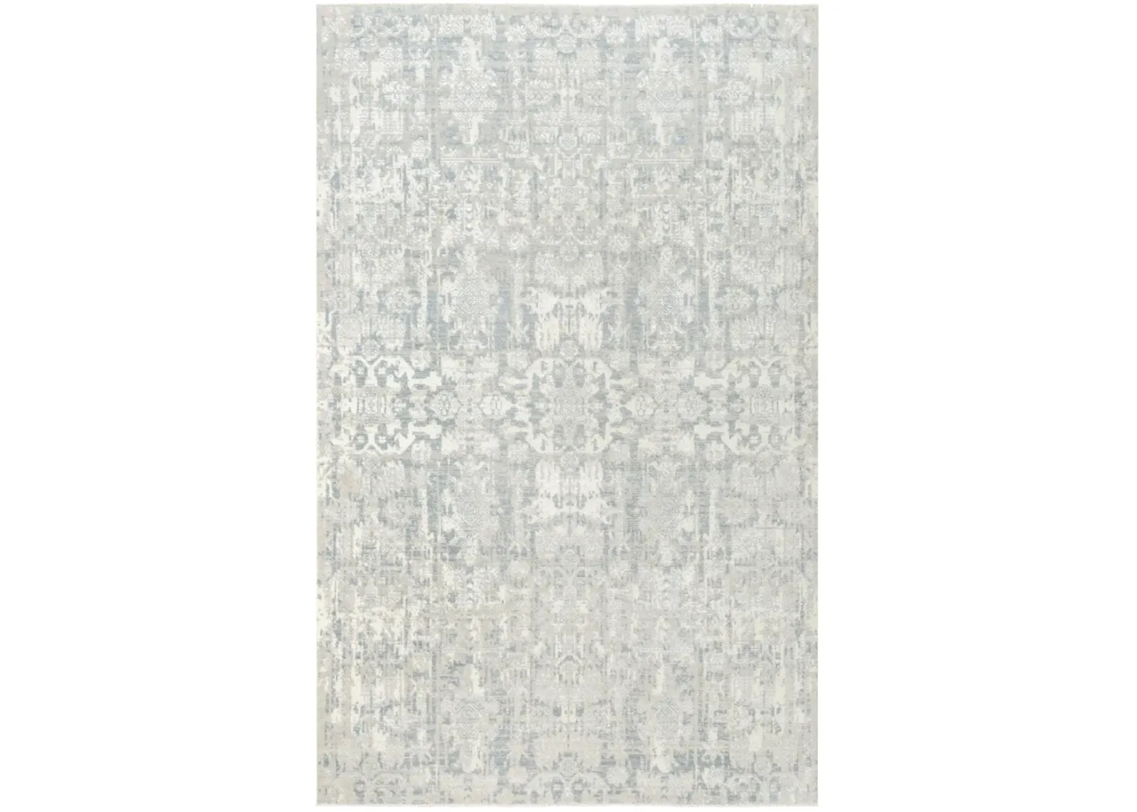 Couture Gray/White Classic/Updated NZ Wool/Tencel Blend 10' x 13' Rectangle Rug