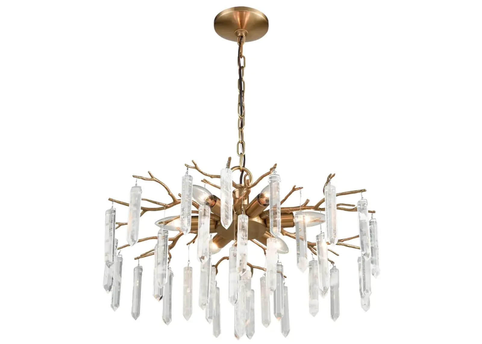 Kvist 22" Wide 6-Light Chandelier - Cafe Bronze