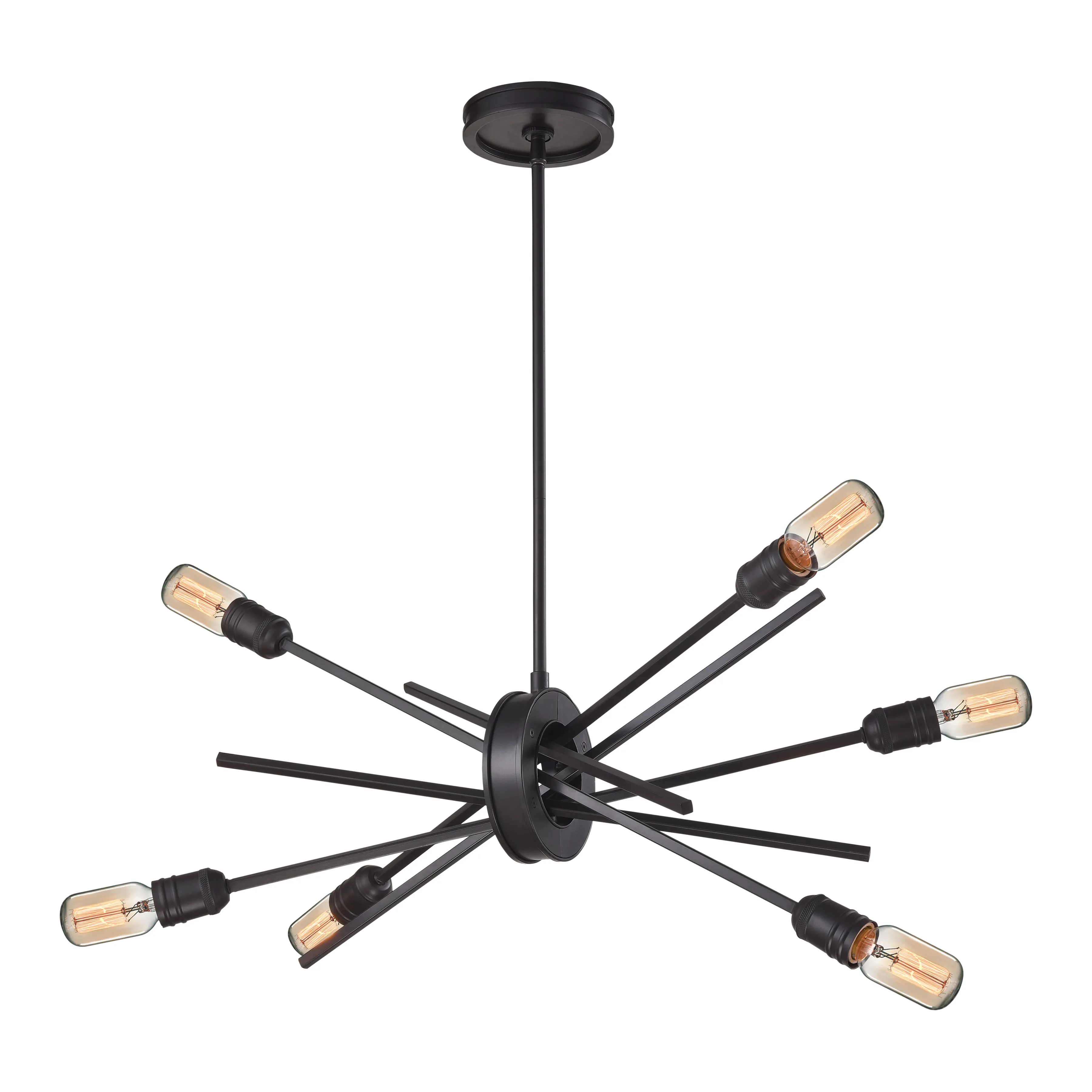 Xenia 22" Wide 6-Light Chandelier - Oil Rubbed Bronze