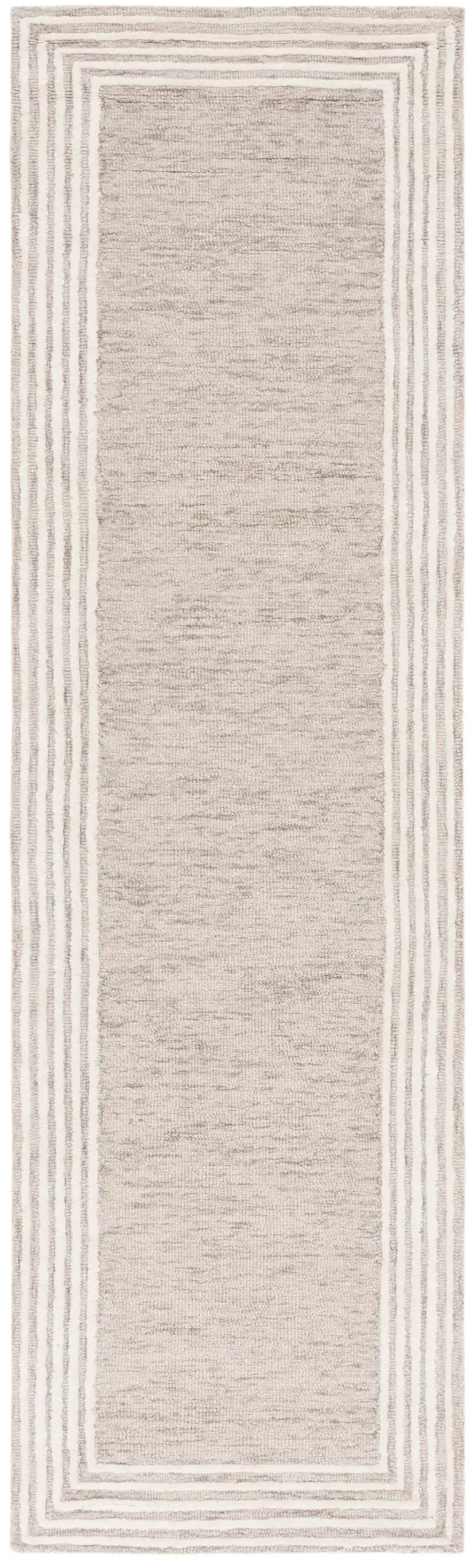 ABSTRACT 464 BEIGE  2'-3' x 8' Runner Rug