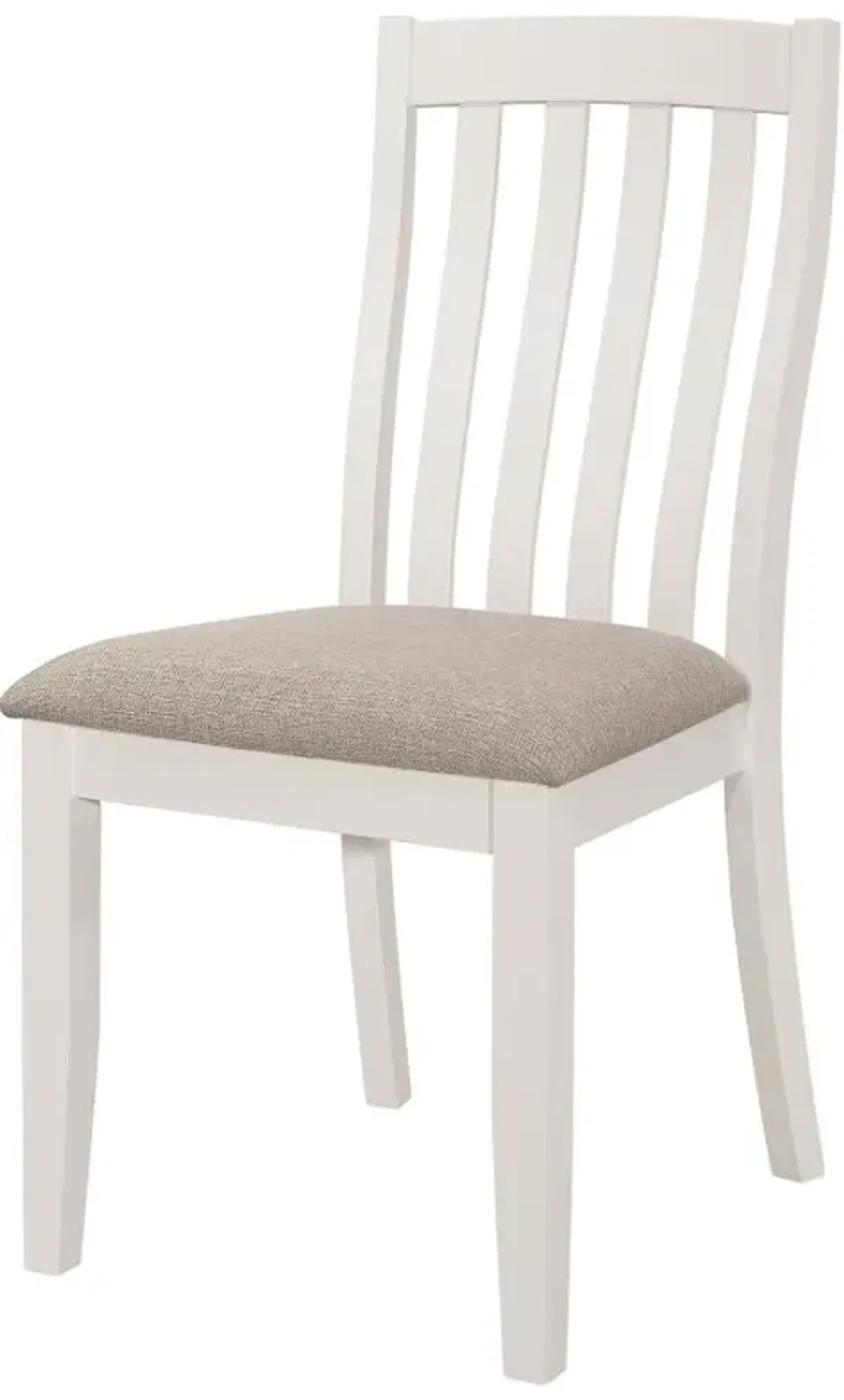 Nogales Vertical Slat Back Dining Side Chair Off White (Set of 2)