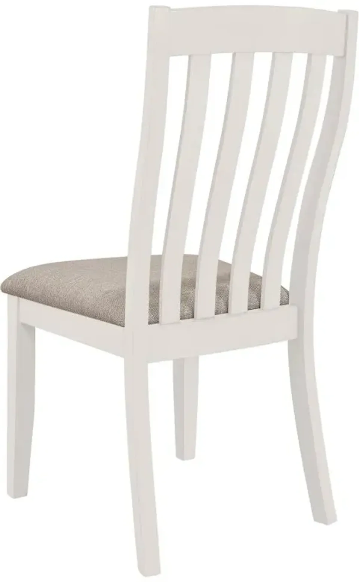 Nogales Vertical Slat Back Dining Side Chair Off White (Set of 2)