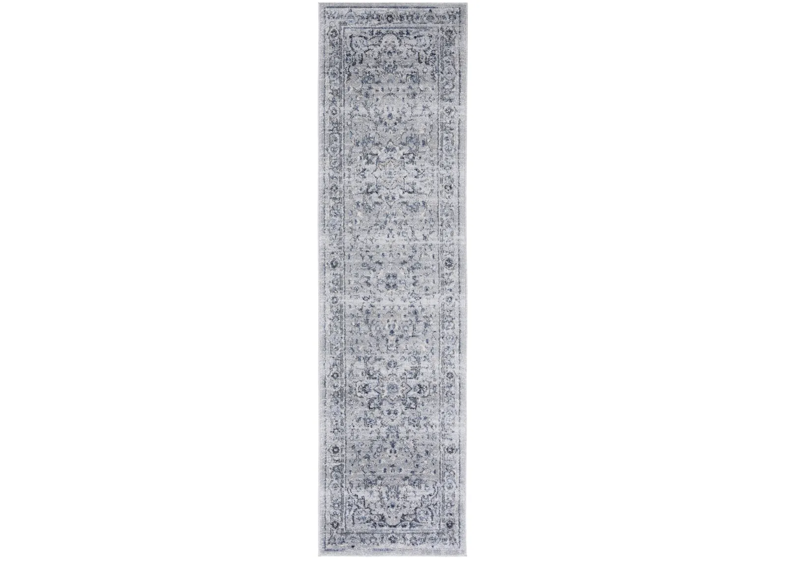 CHARLESTON 411 GREY  2' x 14' Runner Rug