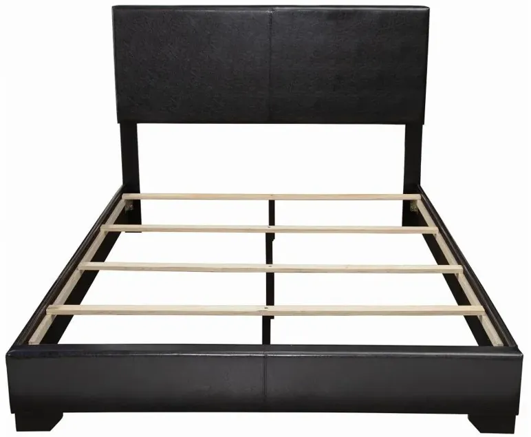 Conner Full Upholstered Panel Bed Black