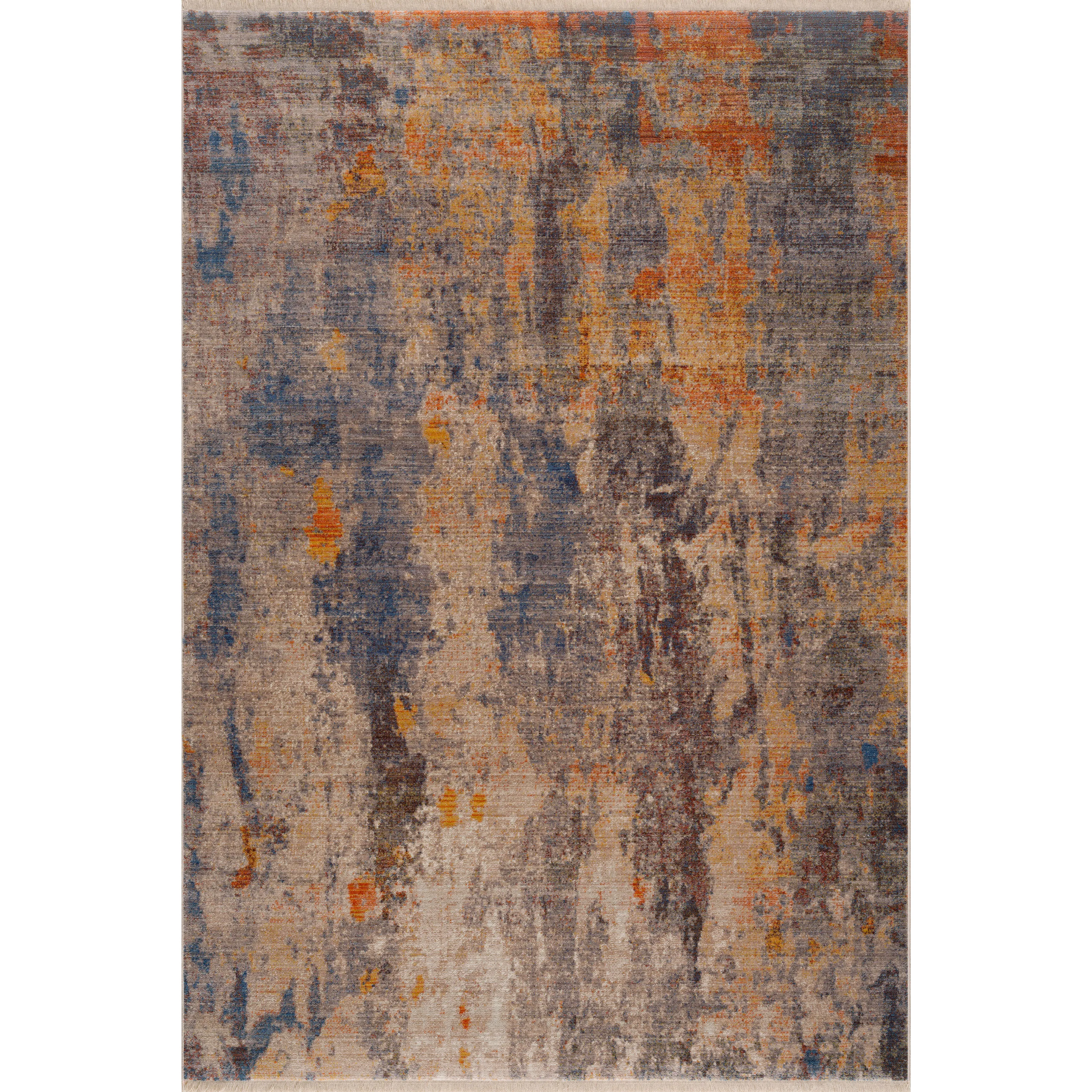 Hana Distressed Desert Modern Abstract Area Rug 4' x 6'