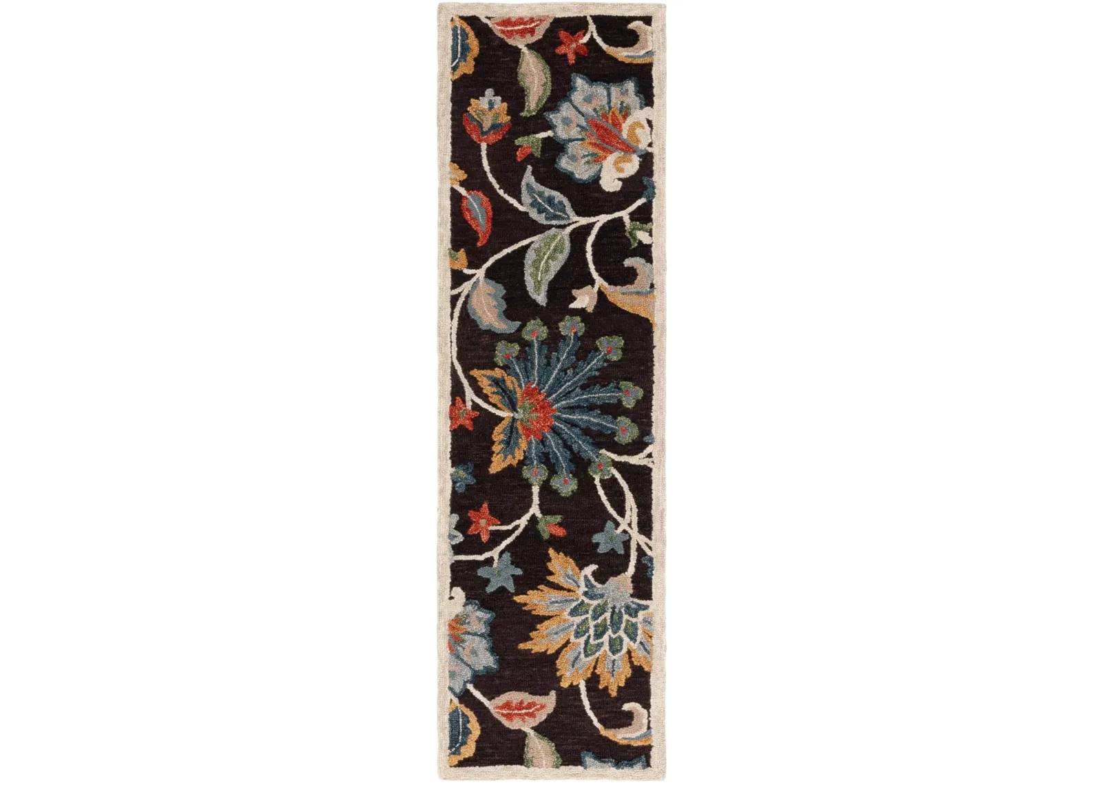 BLOSSOM 568 BROWN  2'-3' x 8' Runner Rug