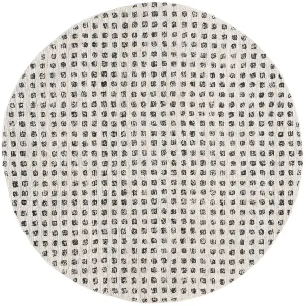 EBONY Hand Tufted 6' x 6' Round area rug