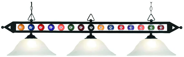 Designer Classics 58" Wide 3-Light Linear Chandelier - Matte Black