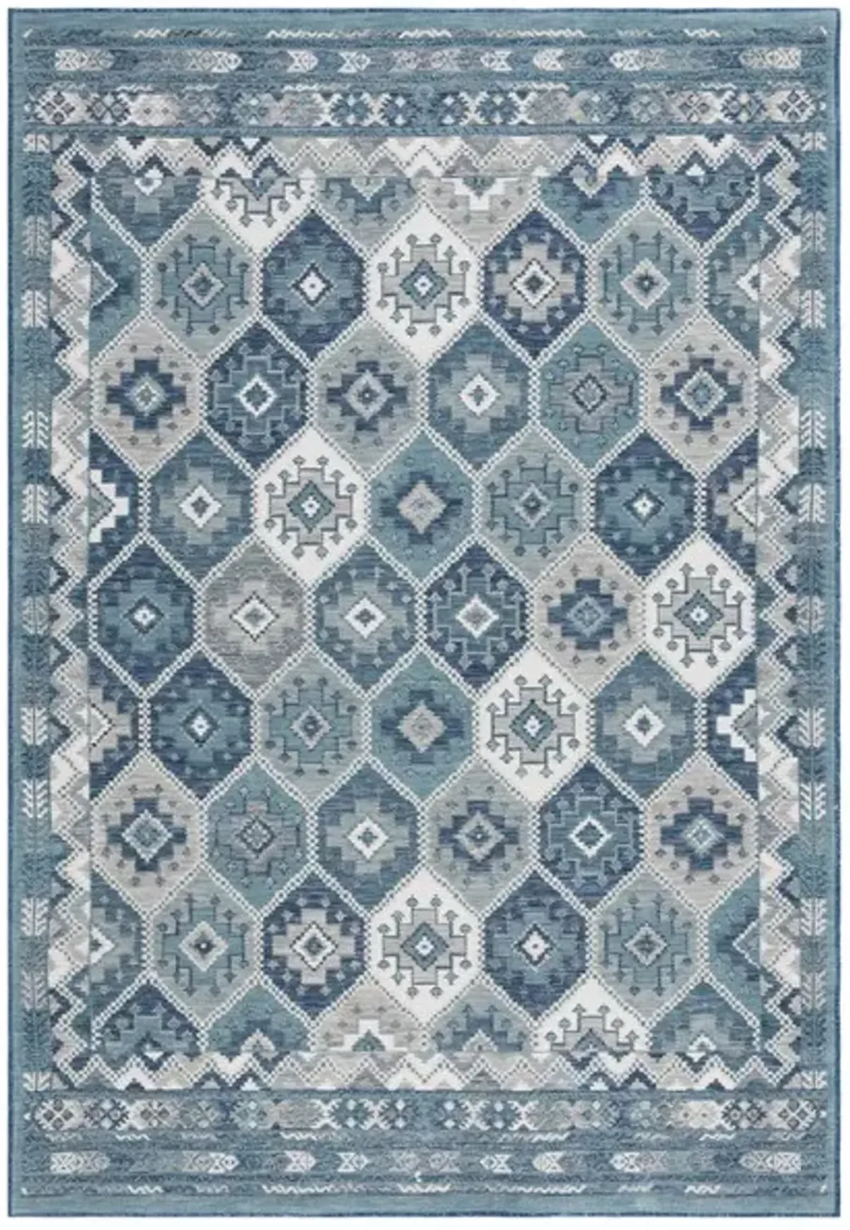 SUNRISE 630 Blue  5'-3' X 7'-7' Medium Rectangle Rug