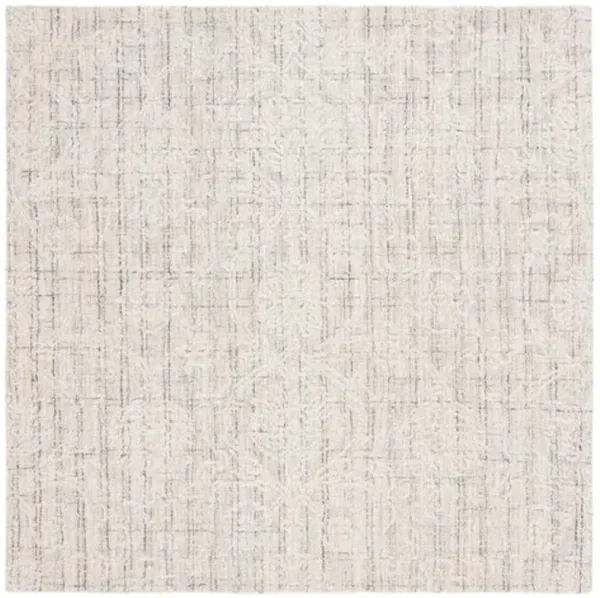 EBONY 111 Grey  6' X 6' Square Square Rug