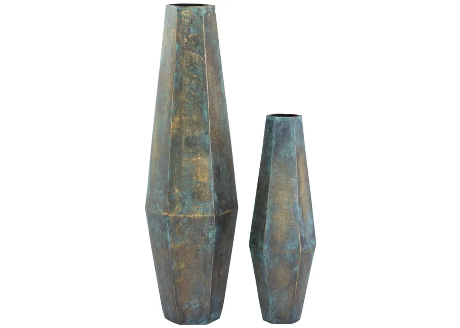 Erwin Vase - Set of 2 Oxidized Brass