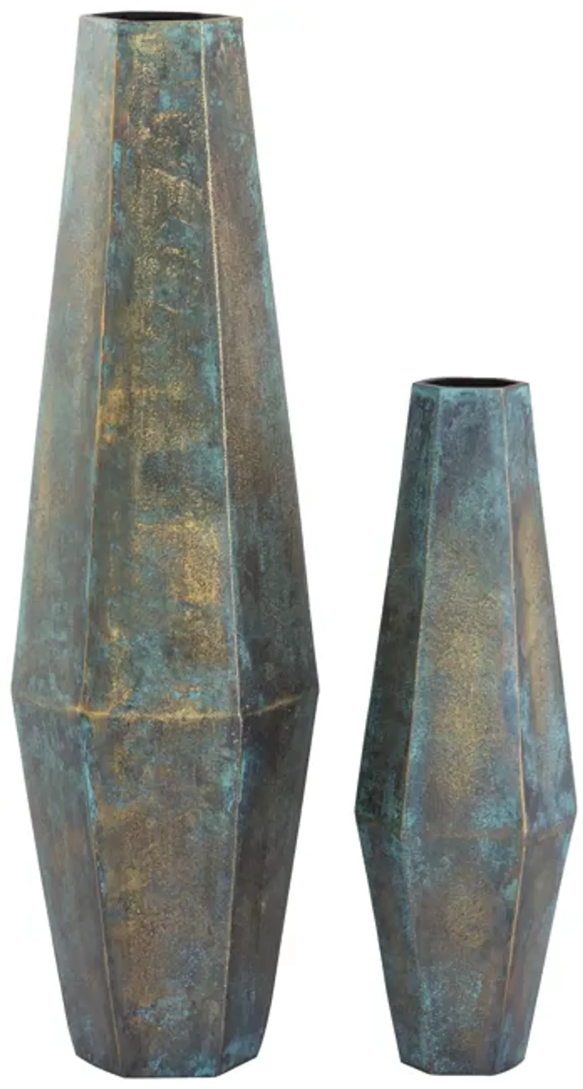 Erwin Vase - Set of 2 Oxidized Brass