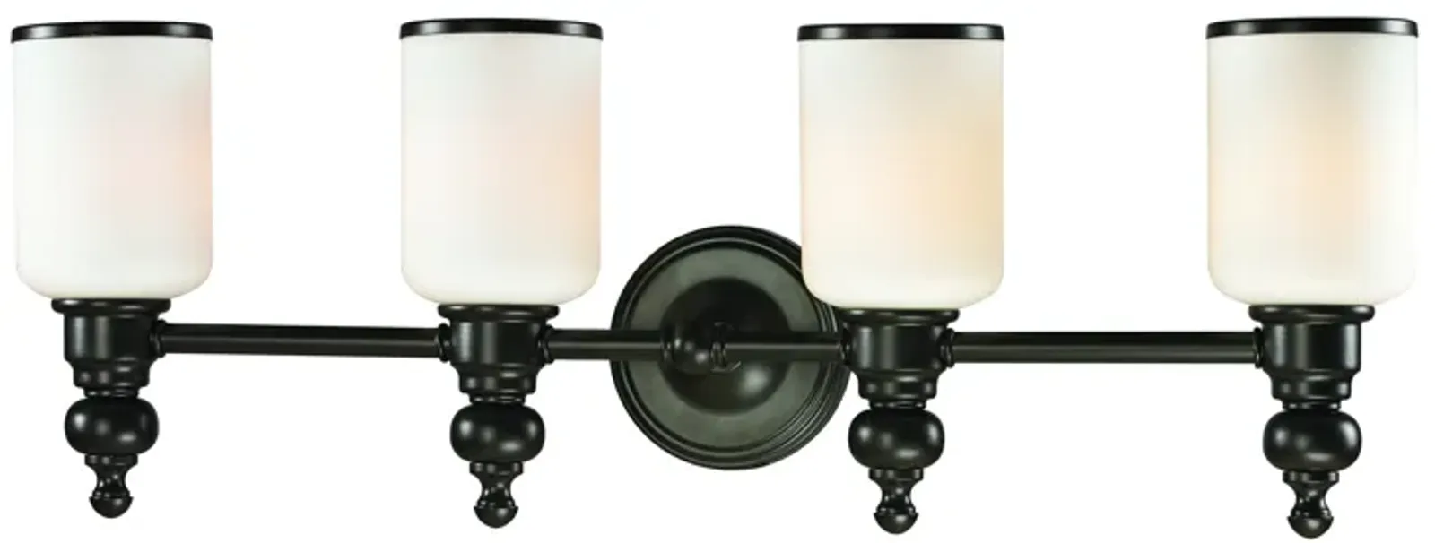 Bristol Way 29" Wide 4-Light Vanity Light - Oil Rubbed Bronze