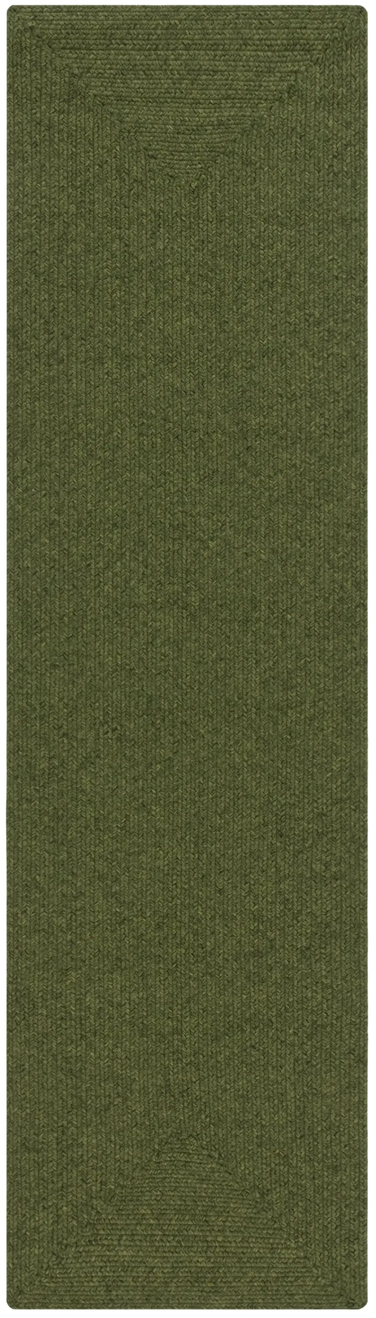 BRD315 GREEN 2'-3' x 18' Runner Rug