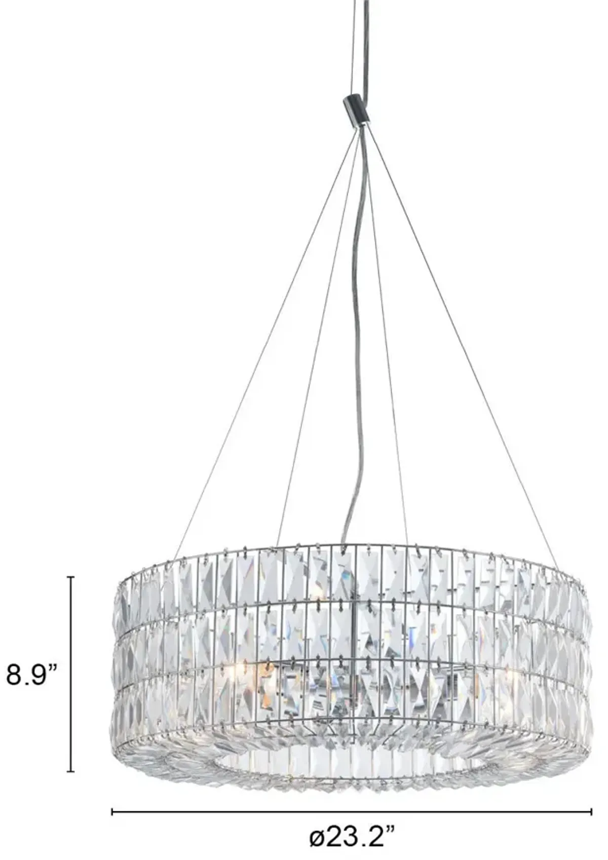 Jena Ceiling Lamp Chrome