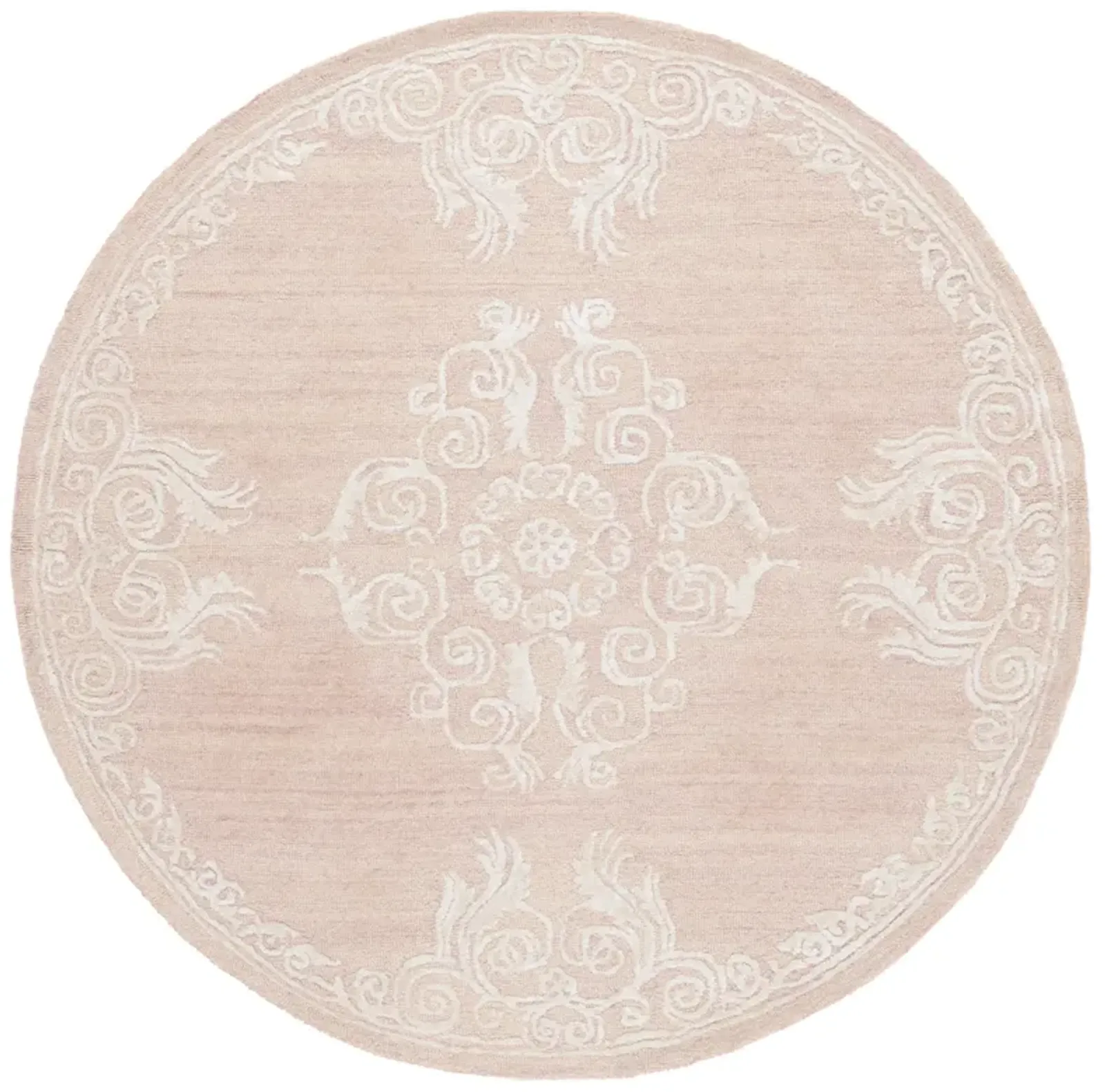 GLAMOUR Hand Tufted 6' x 6' Round area rug