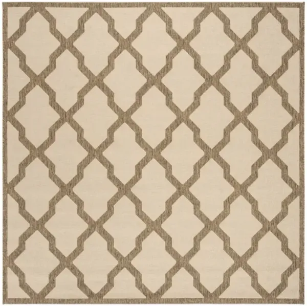 Safavieh BEACH HOUSE Collection BHS122C-6SQ Cream / Beige 6'-7" X 6'-7" Square
