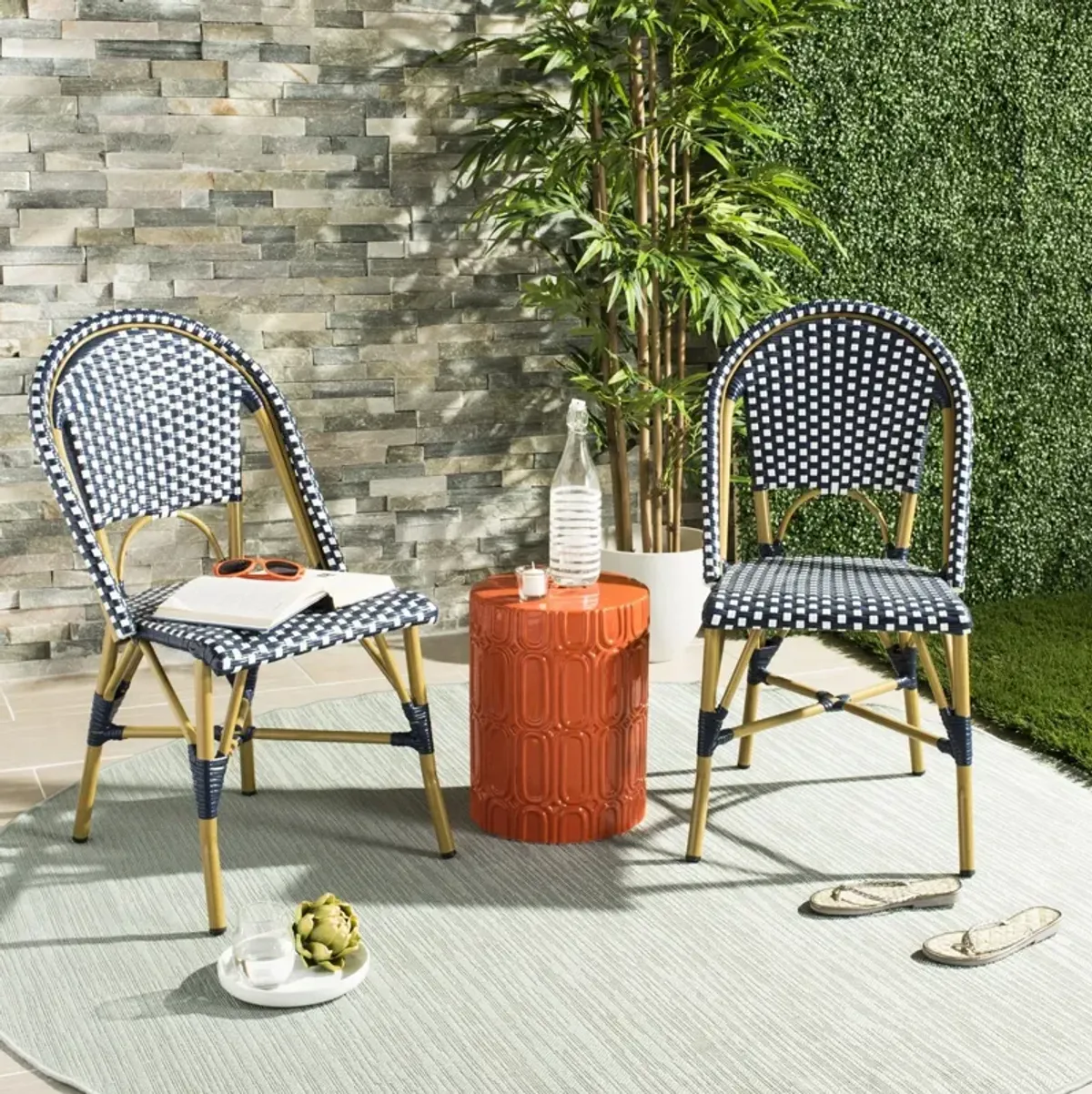 Salcha Indoor-Outdoor French Bistro  Side Chair - Set of 2