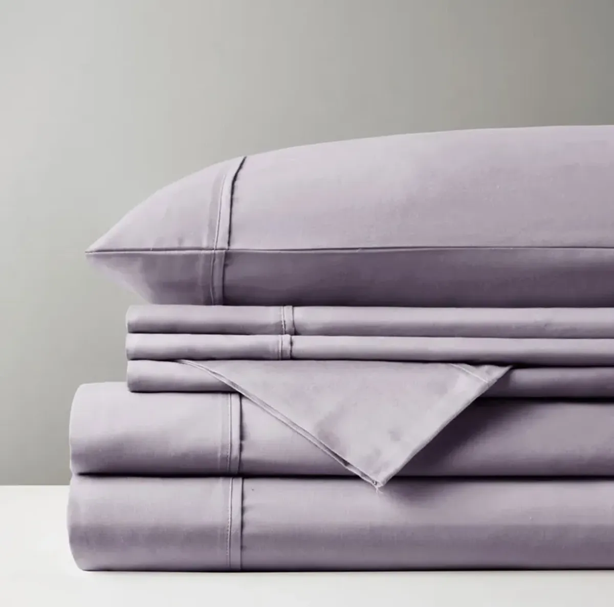 Madison Park 800 Thread Count Purple Cotton Blend Sateen Sheet Set