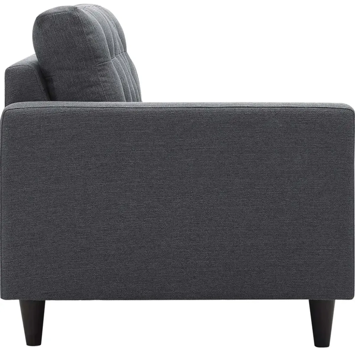 Empress Left-Facing Upholstered Fabric Loveseat