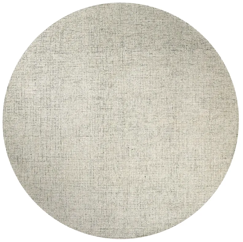 Brindleton Beige/Ivory Tweed Wool 8' x 8' Round Round  Rug